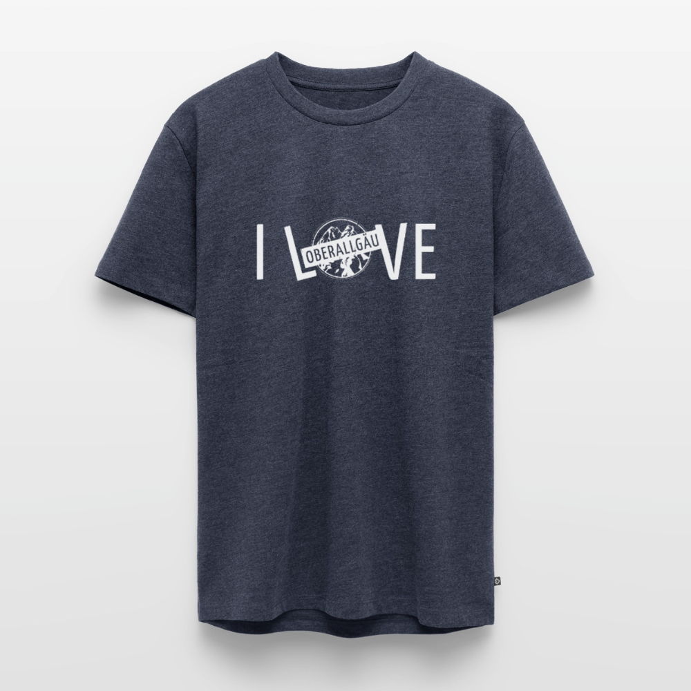 Männer Premium T-Shirt | I LOVE - Jeansblau 