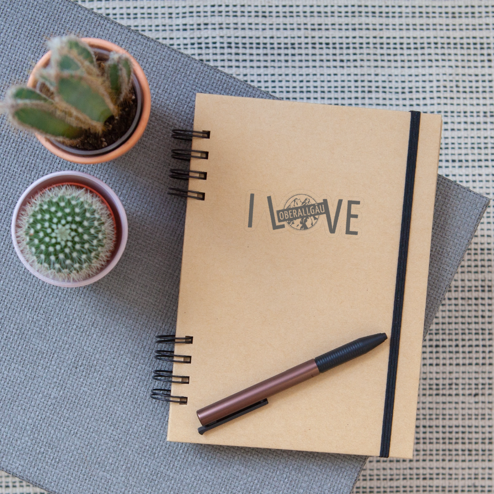 Sticker Größe S (10 x 10 cm) | I LOVE - Transparent glänzend