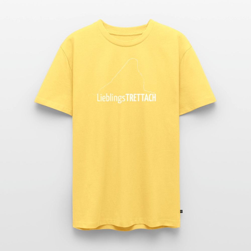 Männer Premium T-Shirt | LieblingsTRETTACH - Pastellgelb