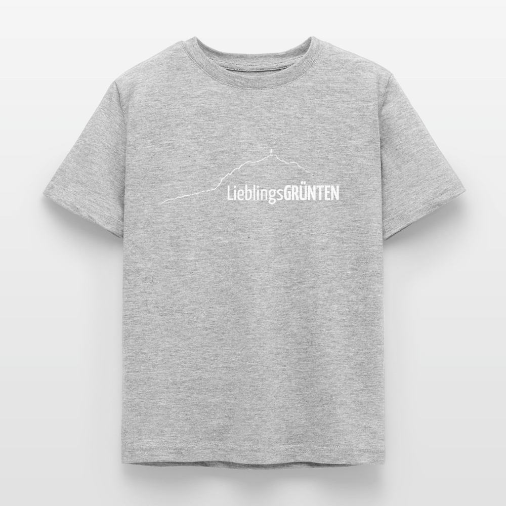 Kinder T-Shirt | LieblingsGRÜNTEN - Grau meliert