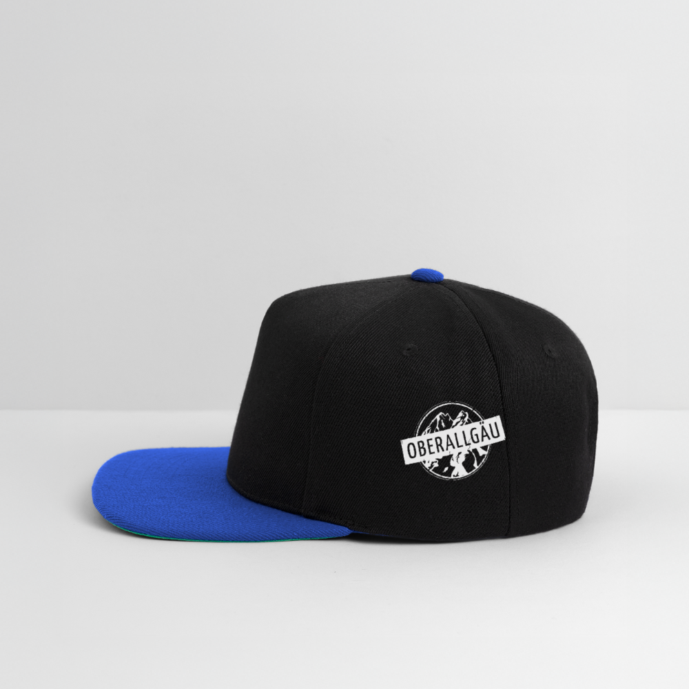 Snapback Cap | Untere Ochsenalpe - Schwarz/Königsblau