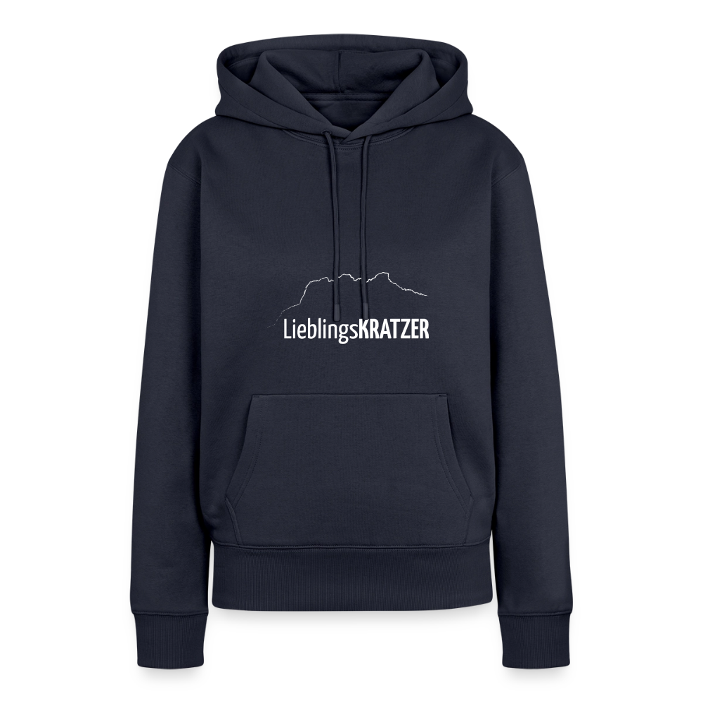 Frauen Premium Hoodien | LieblingsKRATZER - Navy