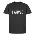Männer Premium T-Shirt | I LOVE - Anthrazit meliert