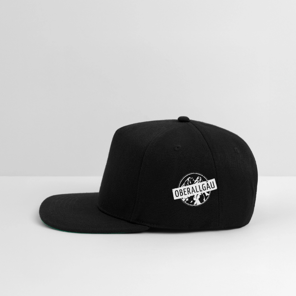 Snapback Cap | Untere Ochsenalpe - Schwarz/Schwarz