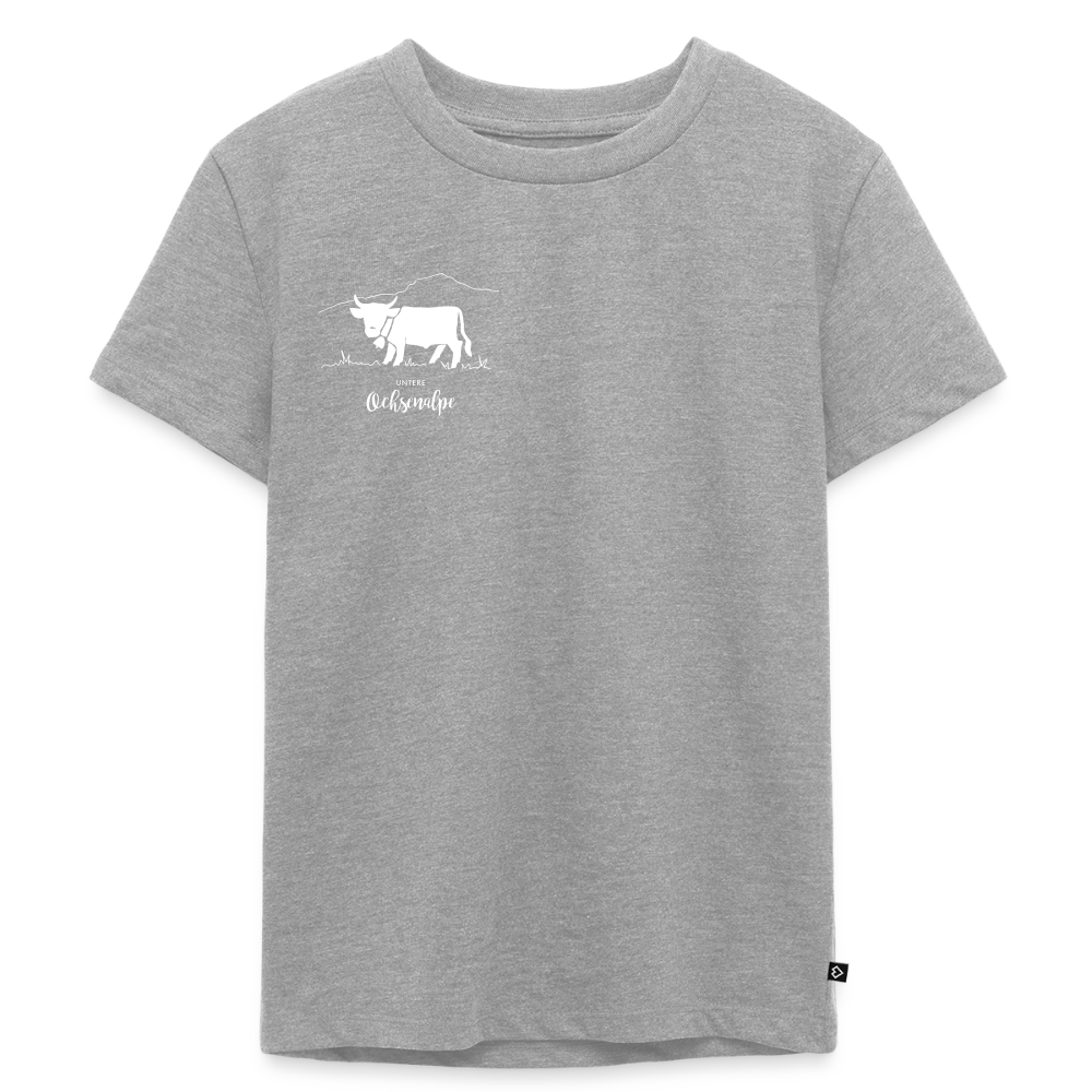 Kinder Premium T-Shirt | Untere Ochsenalpe - Grau meliert