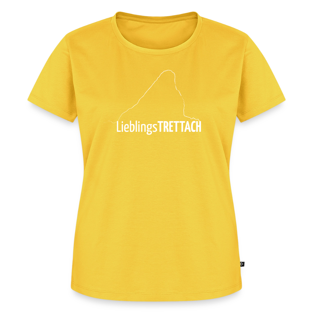 Frauen Premium T-Shirt | LieblingsTRETTACH - Sonnengelb