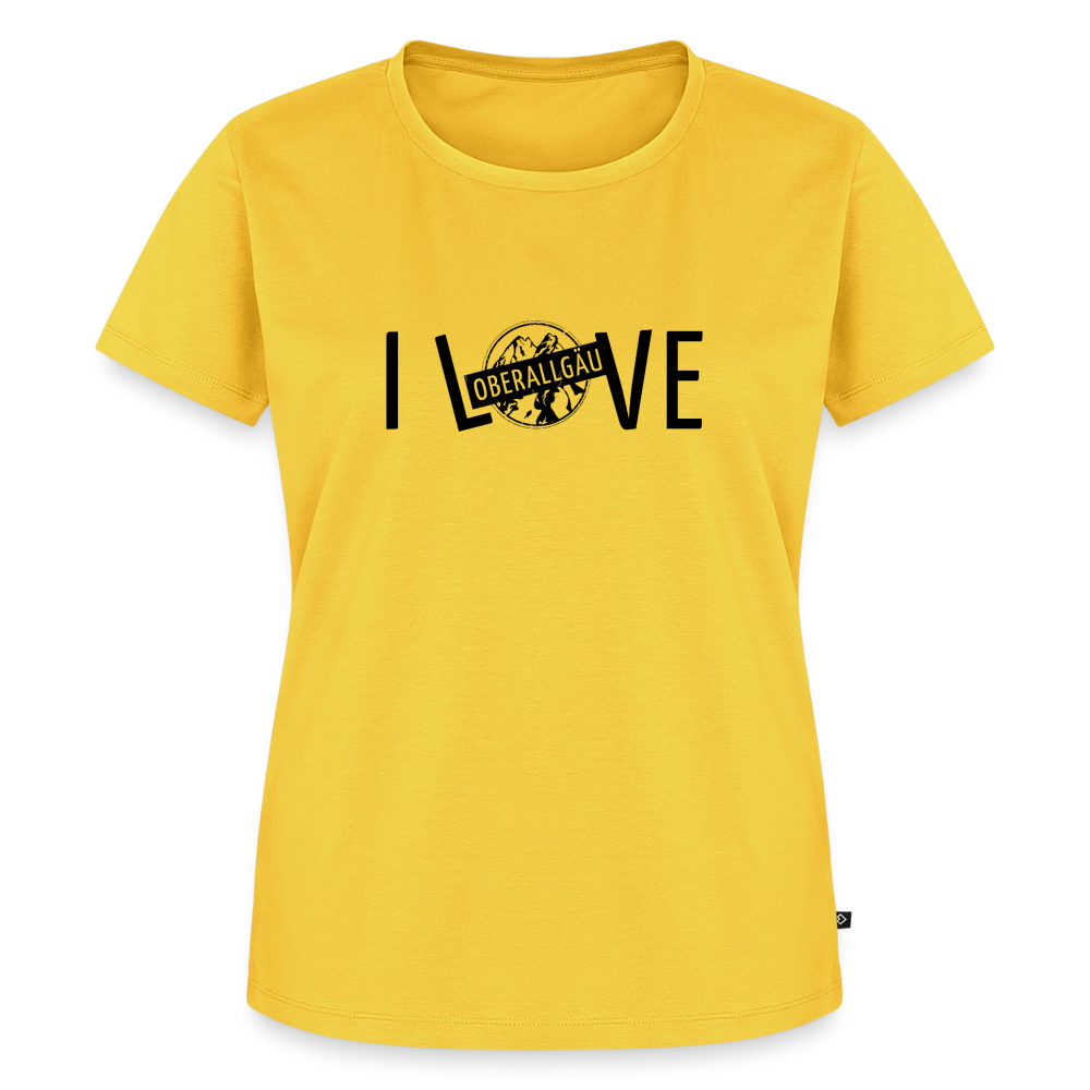 Frauen Premium T-Shirt | I LOVE - Sonnengelb