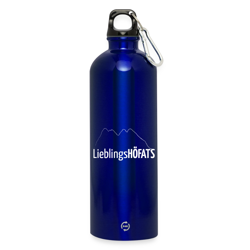 Trinkflasche mit Karabiner 750 ml | LieblingsHÖFATS - Königsblau