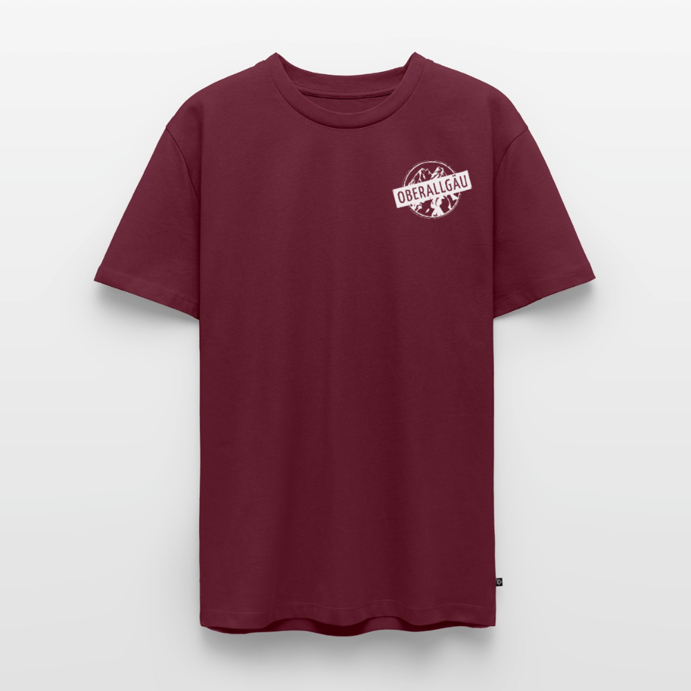Männer Premium T-Shirt | OBERALLGÄU - Burgunderrot