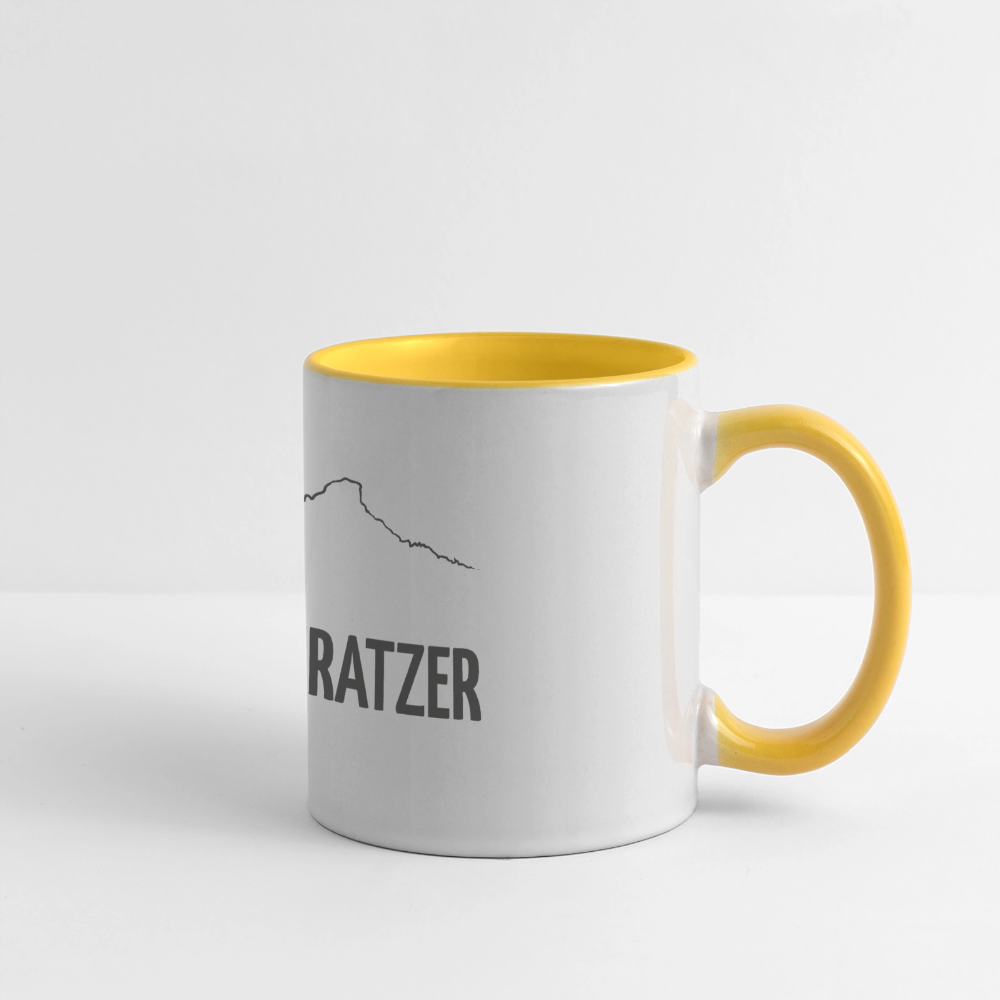 Panoramatasse | LieblingsKRATZER - Weiß/Gelb