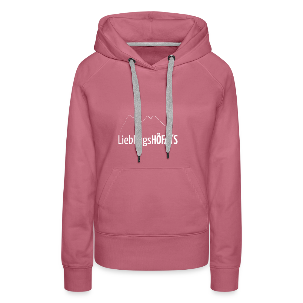 Frauen Premium Hoodie | LieblingsHÖFATS - Malve