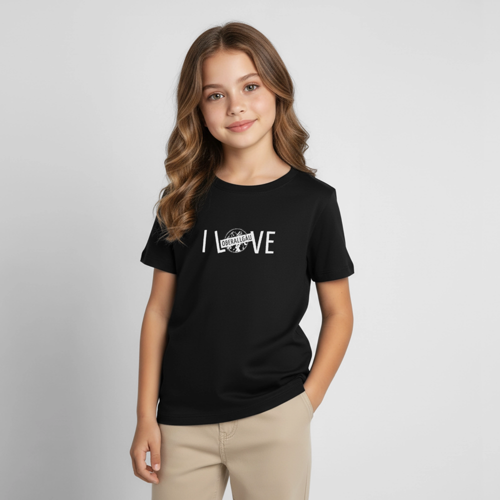 Kinder T-Shirt | I LOVE - Schwarz