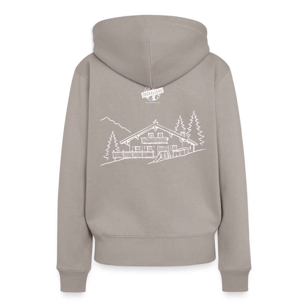 Frauen Premium Hoodie | Untere Ochsenalpe - Taupe