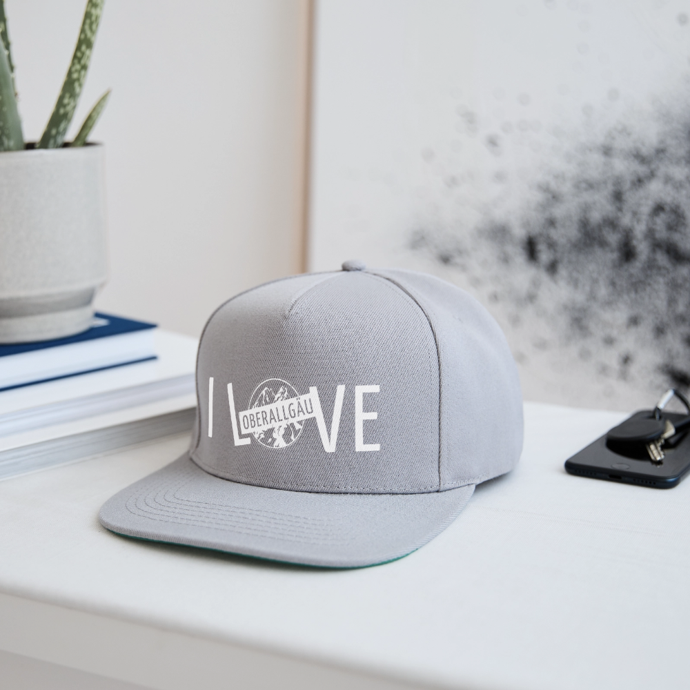 Snapback Cap | I LOVE - Graphit/Graphit
