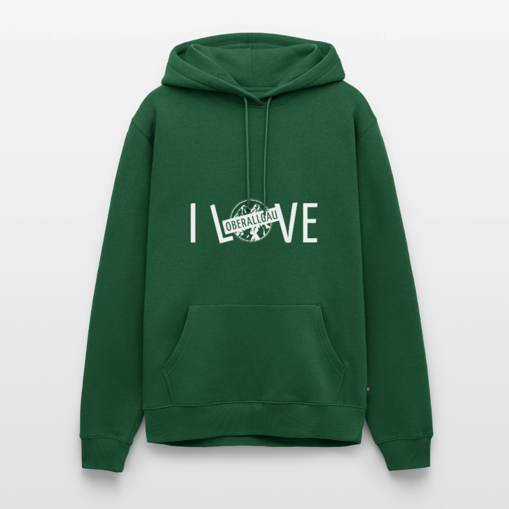 Männer Premium Hoodie | I LOVE - Flaschengrün