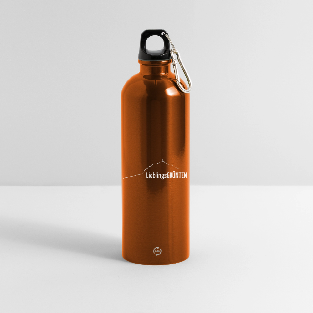 Trinkflasche mit Karabiner 750 ml | LieblingsGRÜNTEN - Orange
