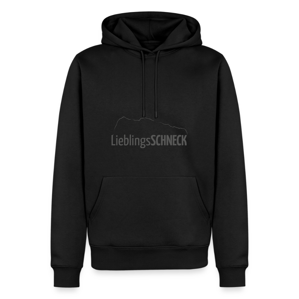 Männer Premium Hoodie | LieblingsSCHNECK - Schwarz