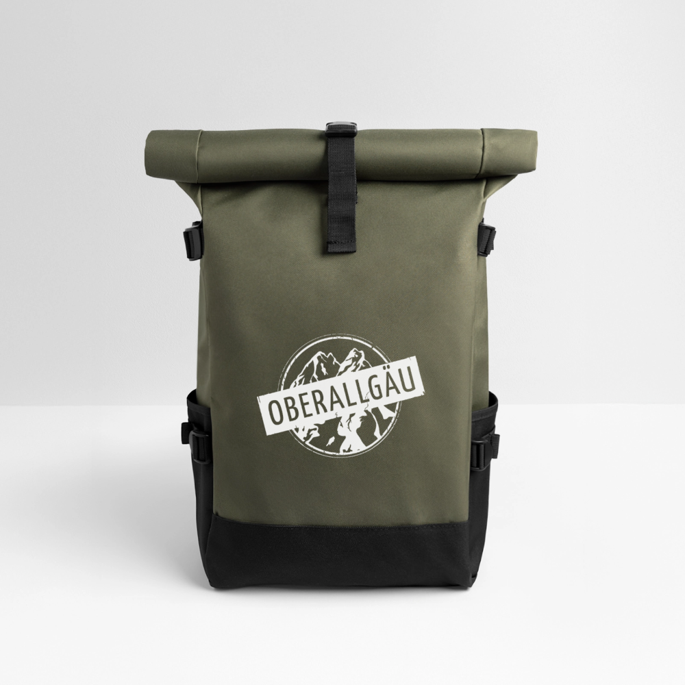 Rolltop Rucksack | OBERALLGÄU - Olive/Schwarz