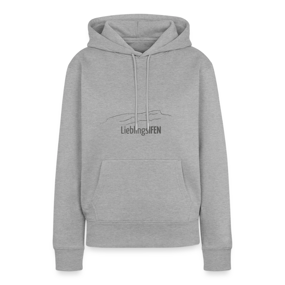 Frauen Premium Hoodie | LieblingsIFEN - Grau meliert