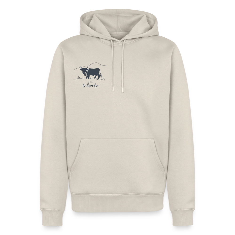 Männer Premium Hoodie | Untere Ochsenalpe - Beige