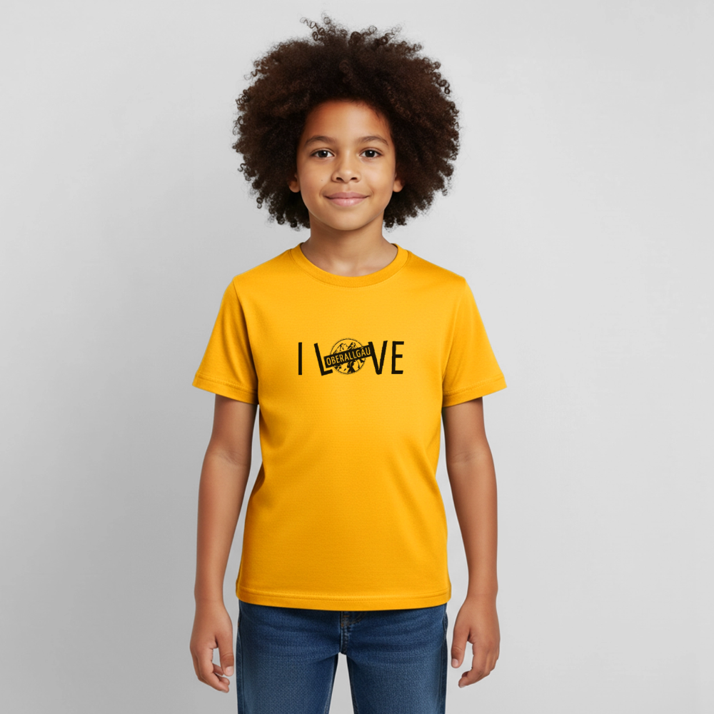 Kinder T-Shirt | I LOVE - Gold