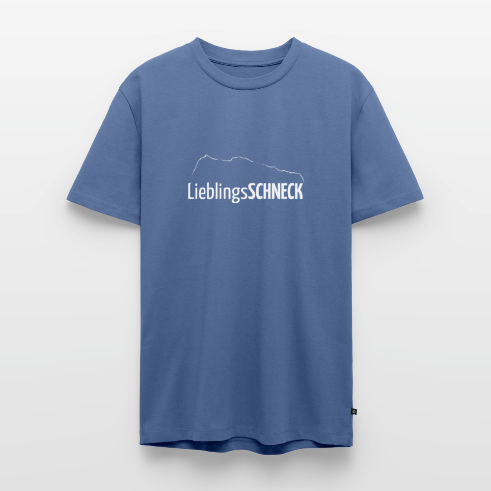 Männer Premium T-Shirt | LieblingsSCHNECK - Taubenblau