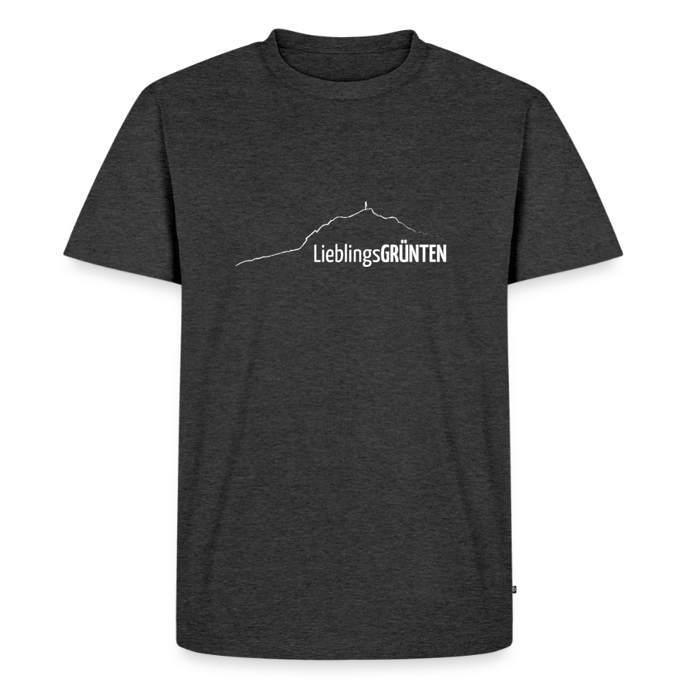 Männer Premium T-Shirt | LieblingsGRÜNTEN - Anthrazit meliert