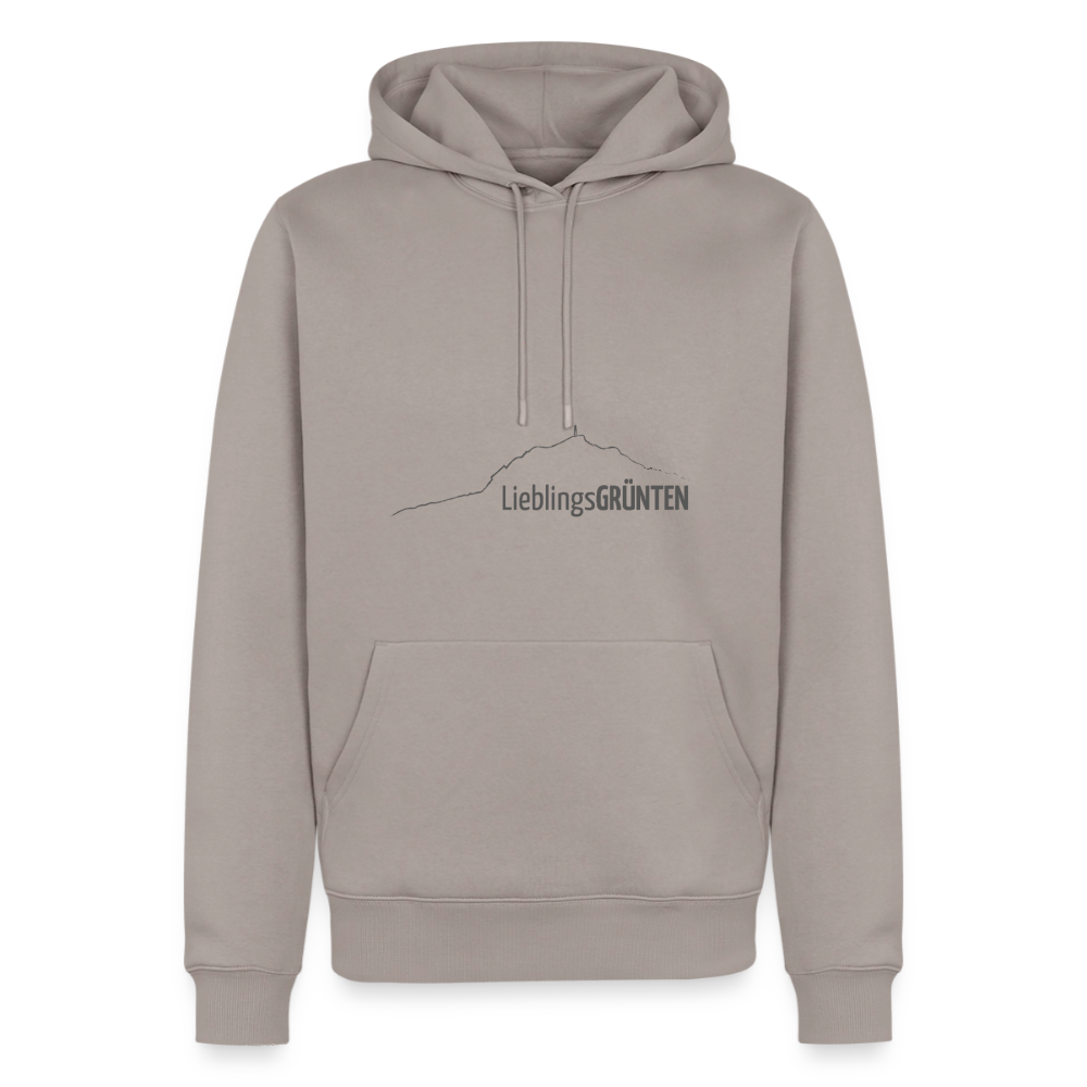 Männer Premium Hoodie | LieblingsGRÜNTEN - Taupe