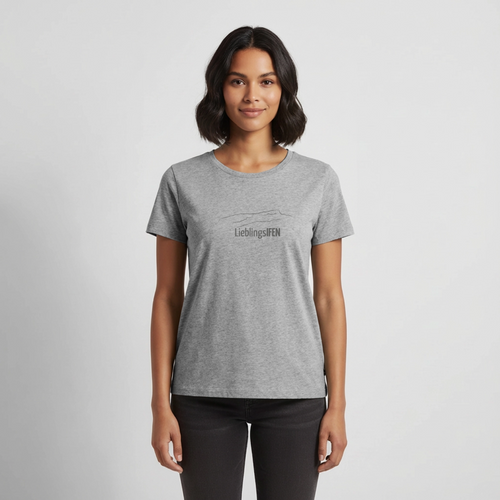 Frauen Premium T-Shirt | LieblingsIFEN - Grau meliert