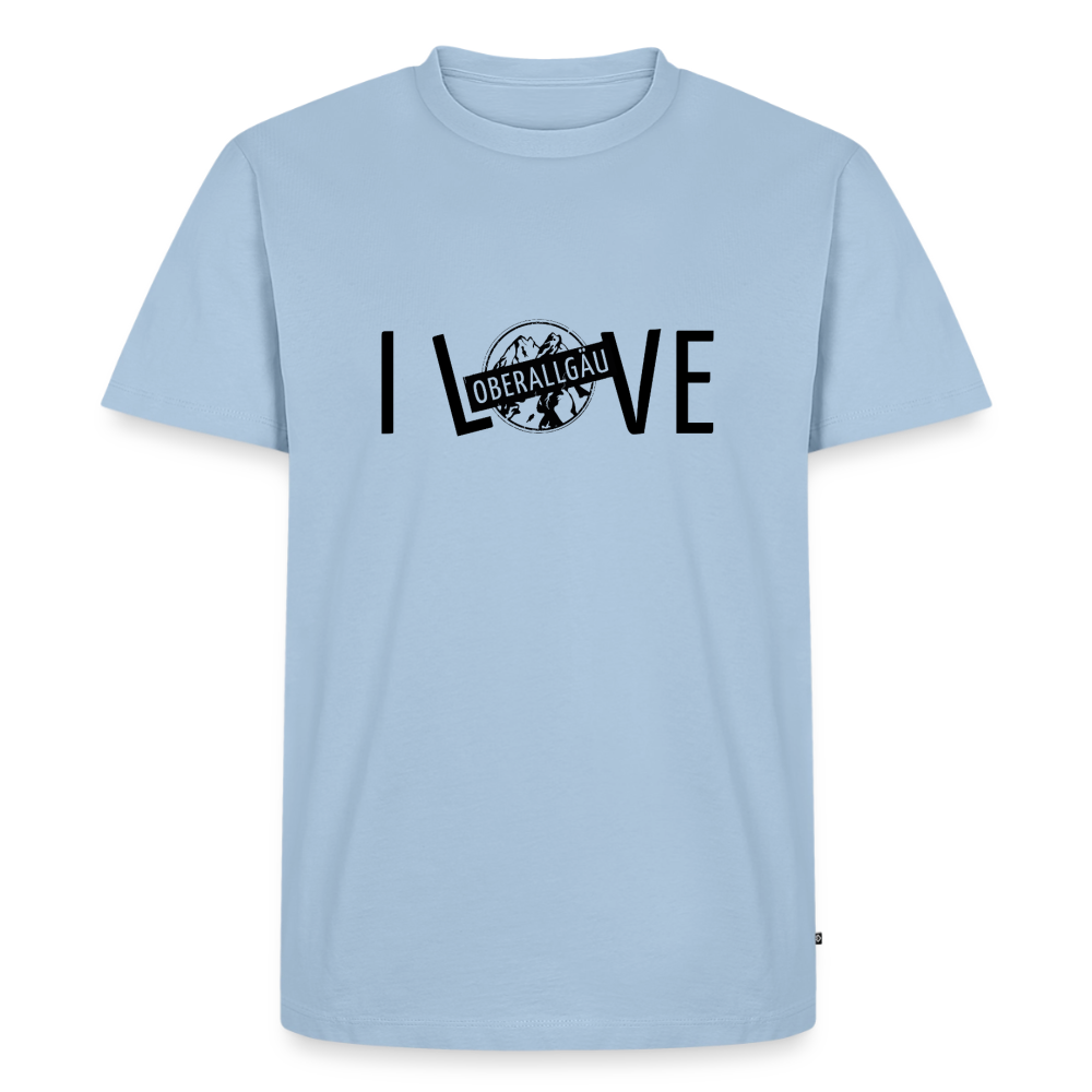 Männer Premium T-Shirt | I LOVE - Hellblau