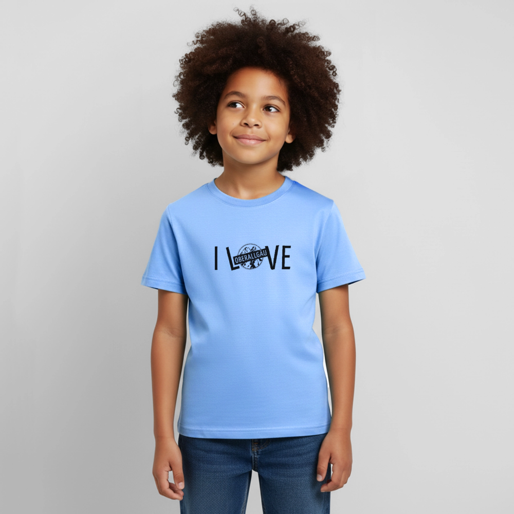 Kinder T-Shirt | I LOVE - Himmelblau