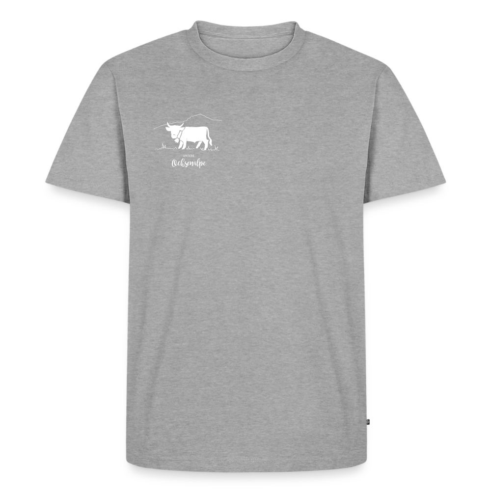 Männer Premium T-Shirt | Untere Ochsenalpe - Grau meliert