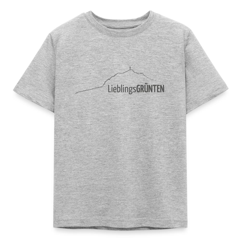Kinder T-Shirt | LieblingsGRÜNTEN - Grau meliert