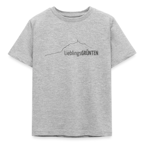 Kinder T-Shirt | LieblingsGRÜNTEN - Grau meliert