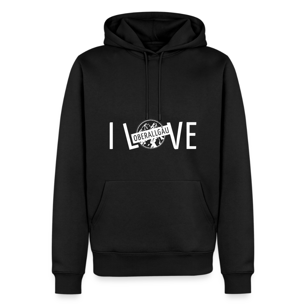Männer Premium Hoodie | I LOVE - Schwarz