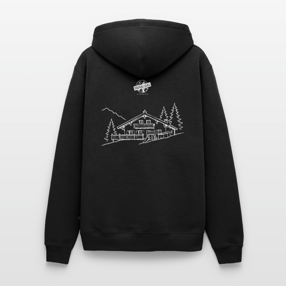 Männer Premium Hoodie | Untere Ochsenalpe - Schwarz