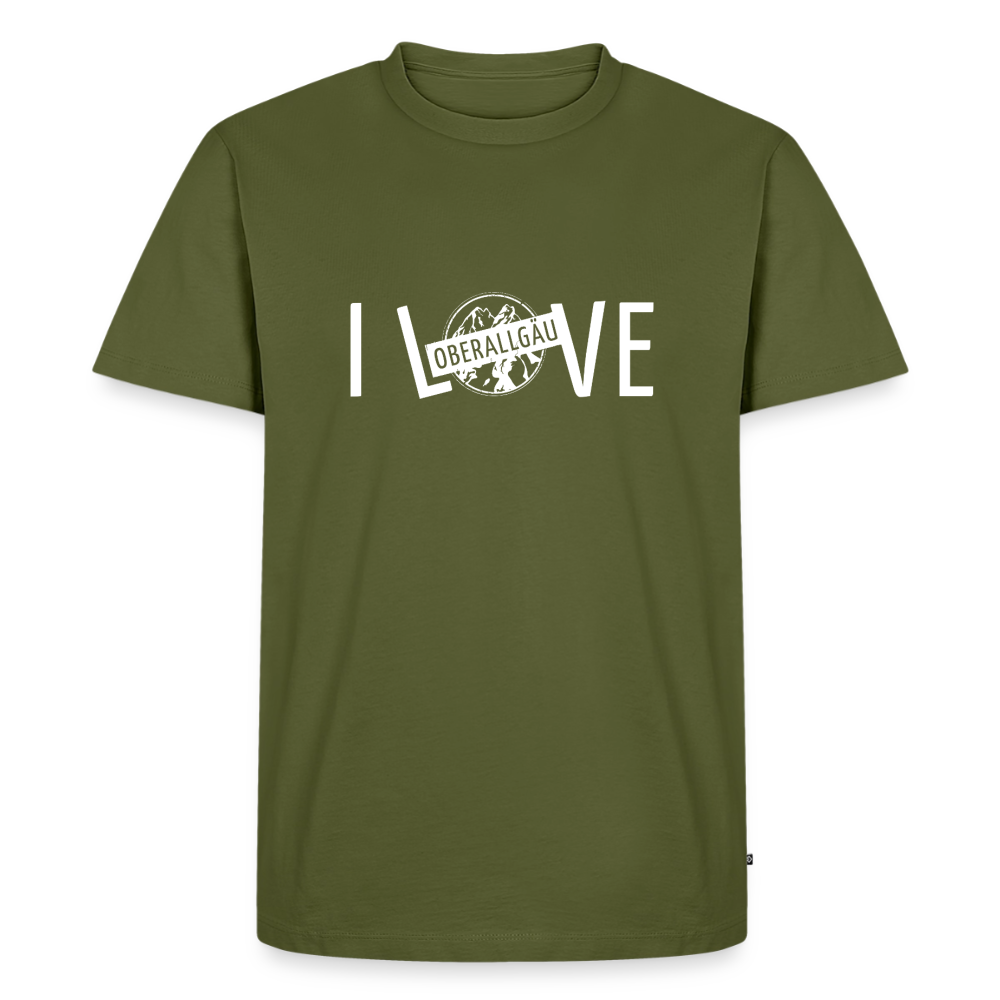Männer Premium T-Shirt | I LOVE - Khaki