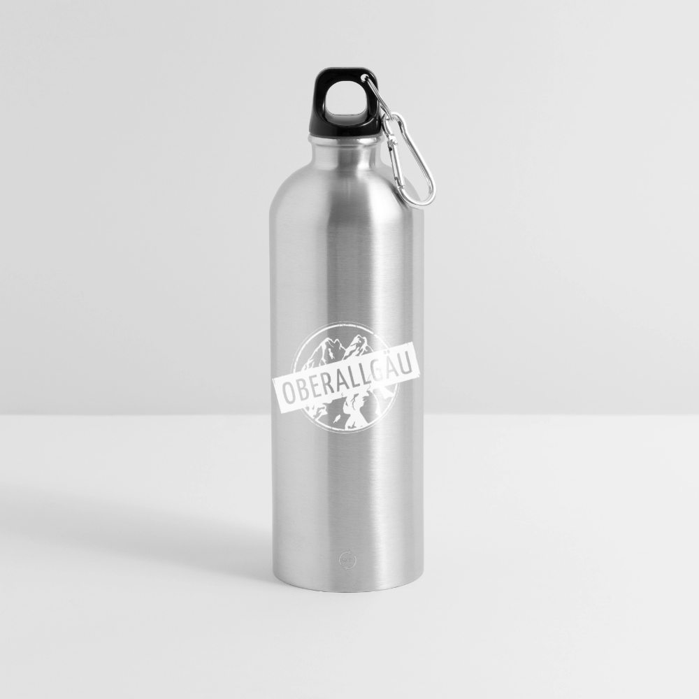 Trinkflasche mit Karabiner 750 ml | OBERALLGÄU - Lightsilver