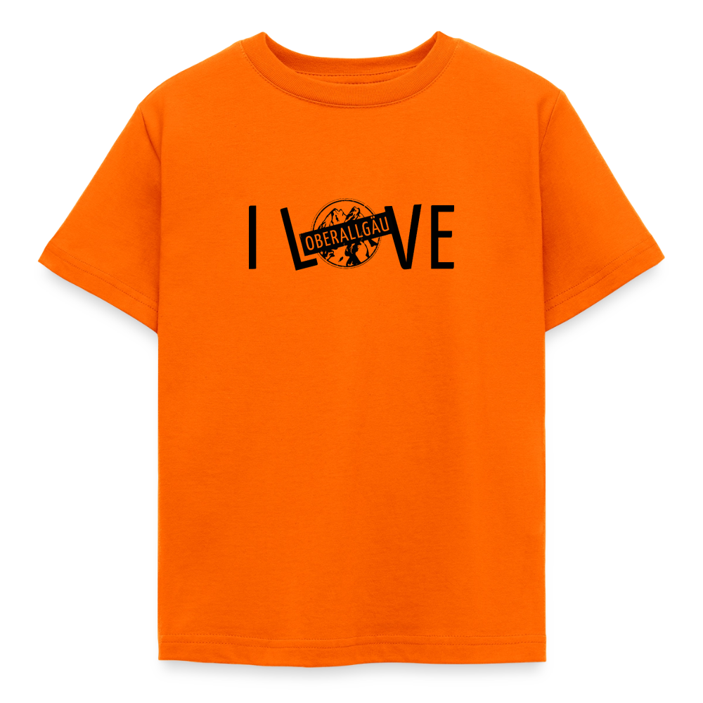 Kinder T-Shirt | I LOVE - Orange