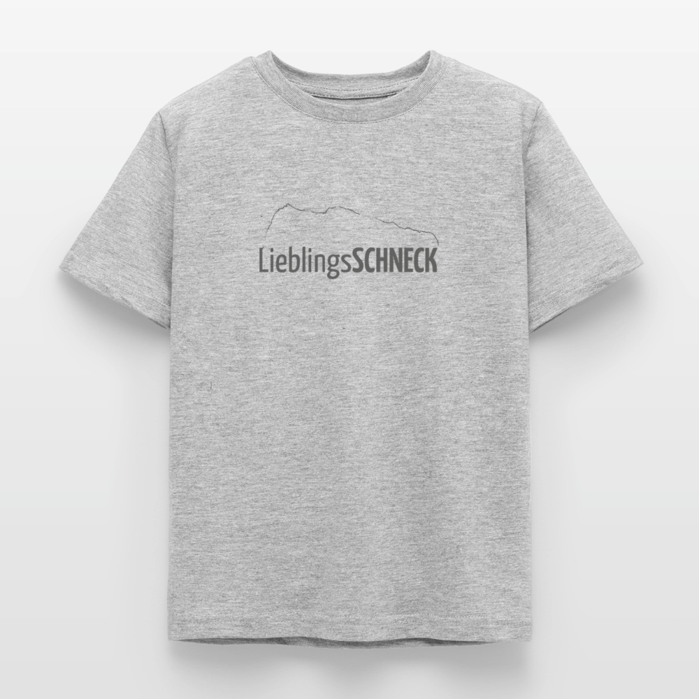 Kinder T-Shirt | LieblingsSCHNECK - Grau meliert