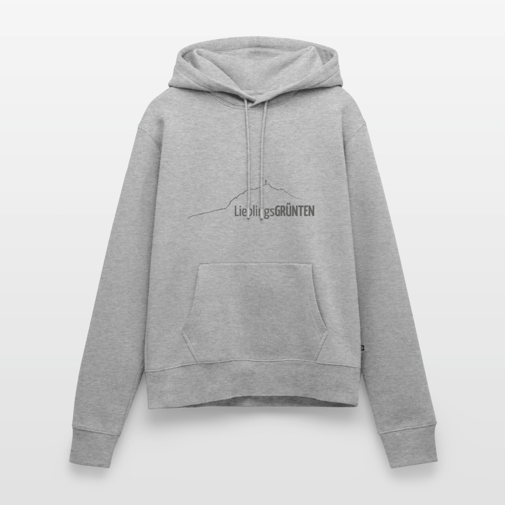 Frauen Premium Hoodie | LieblingsGRÜNTEN - Grau meliert