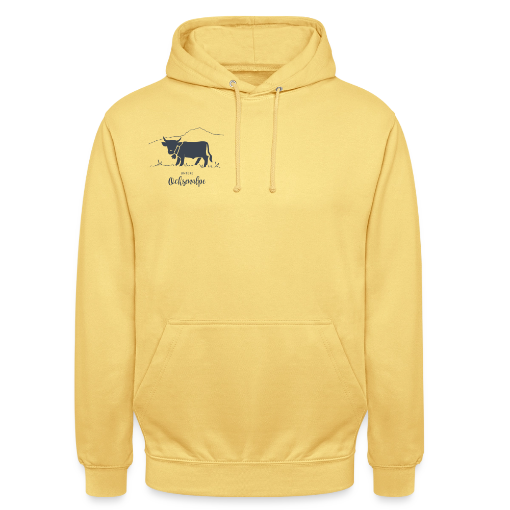 Unisex Hoodie | Untere Ochsenalpe - Zitronengelb