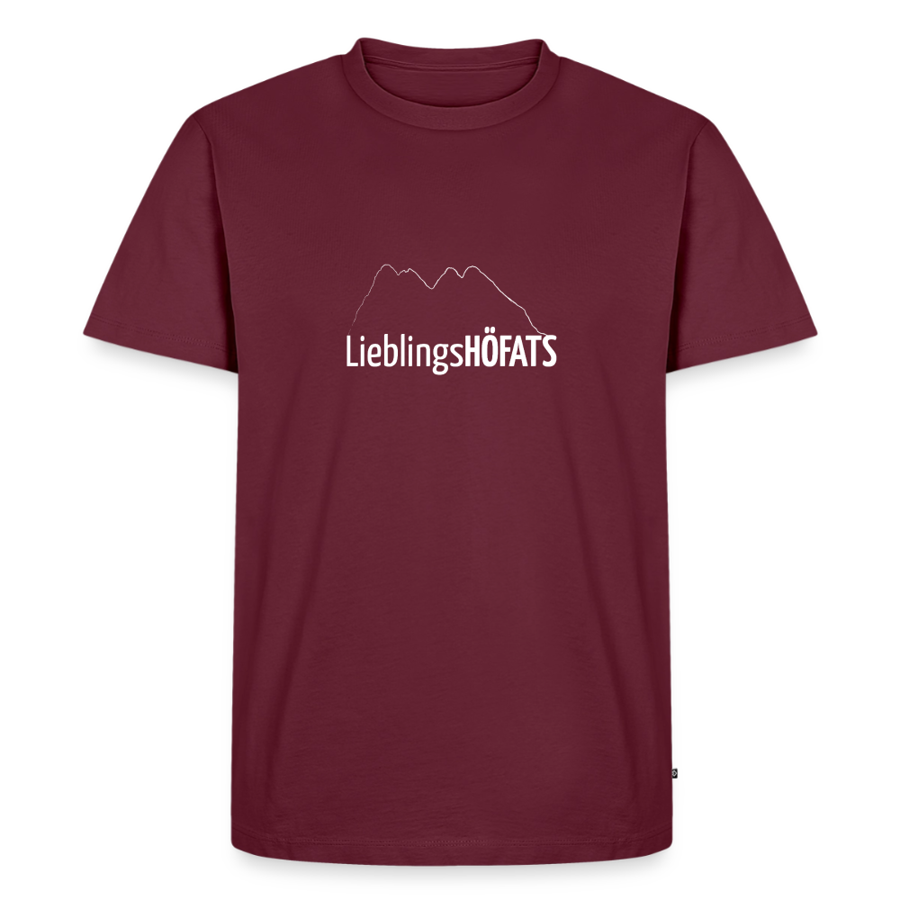 Männer Premium T-Shirt | LieblingsHÖFATS - Burgunderrot