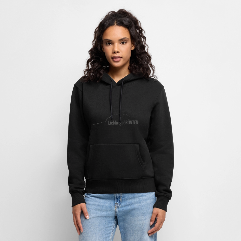 Frauen Premium Hoodie | LieblingsGRÜNTEN - Schwarz