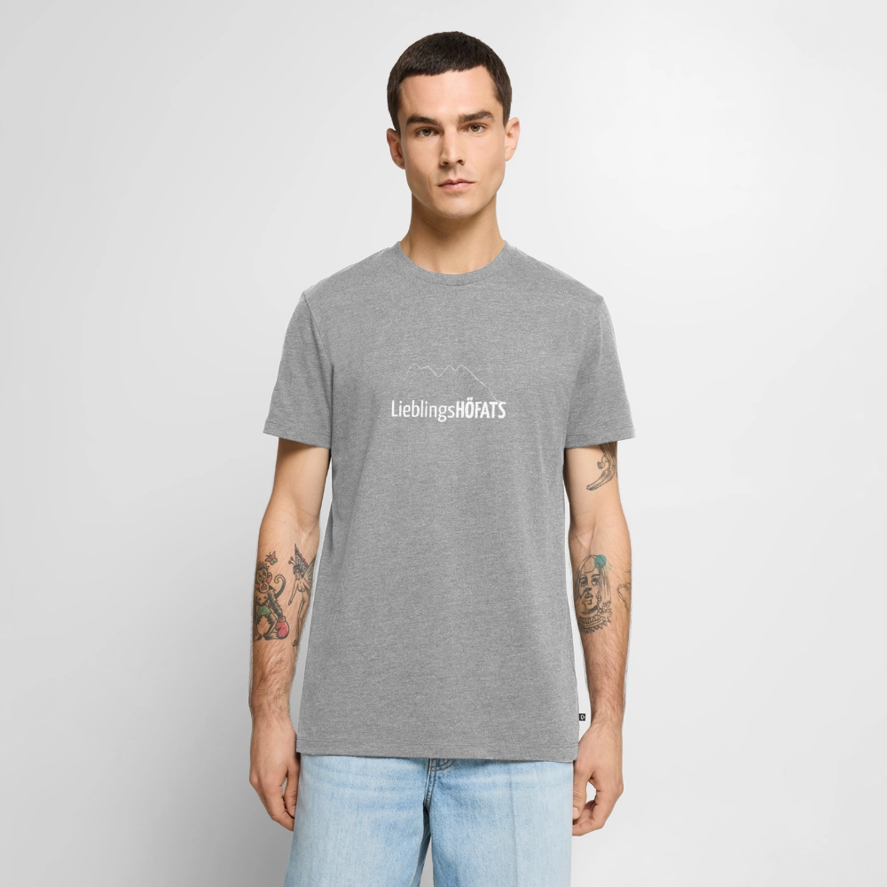 Männer Premium T-Shirt | LieblingsHÖFATS - Grau meliert