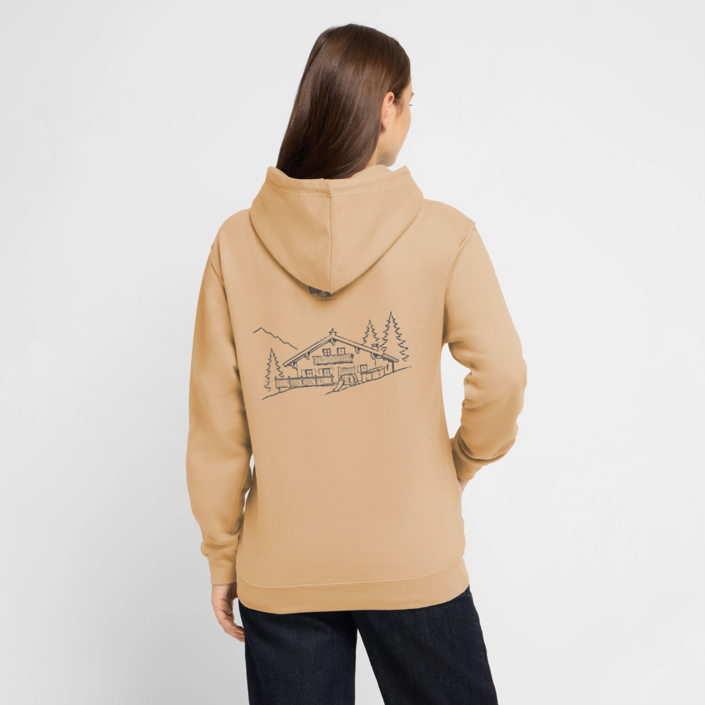 Unisex Hoodie | Untere Ochsenalpe - Pfirsich