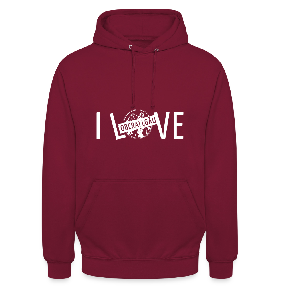 Unisex Hoodie | I LOVE - Bordeaux