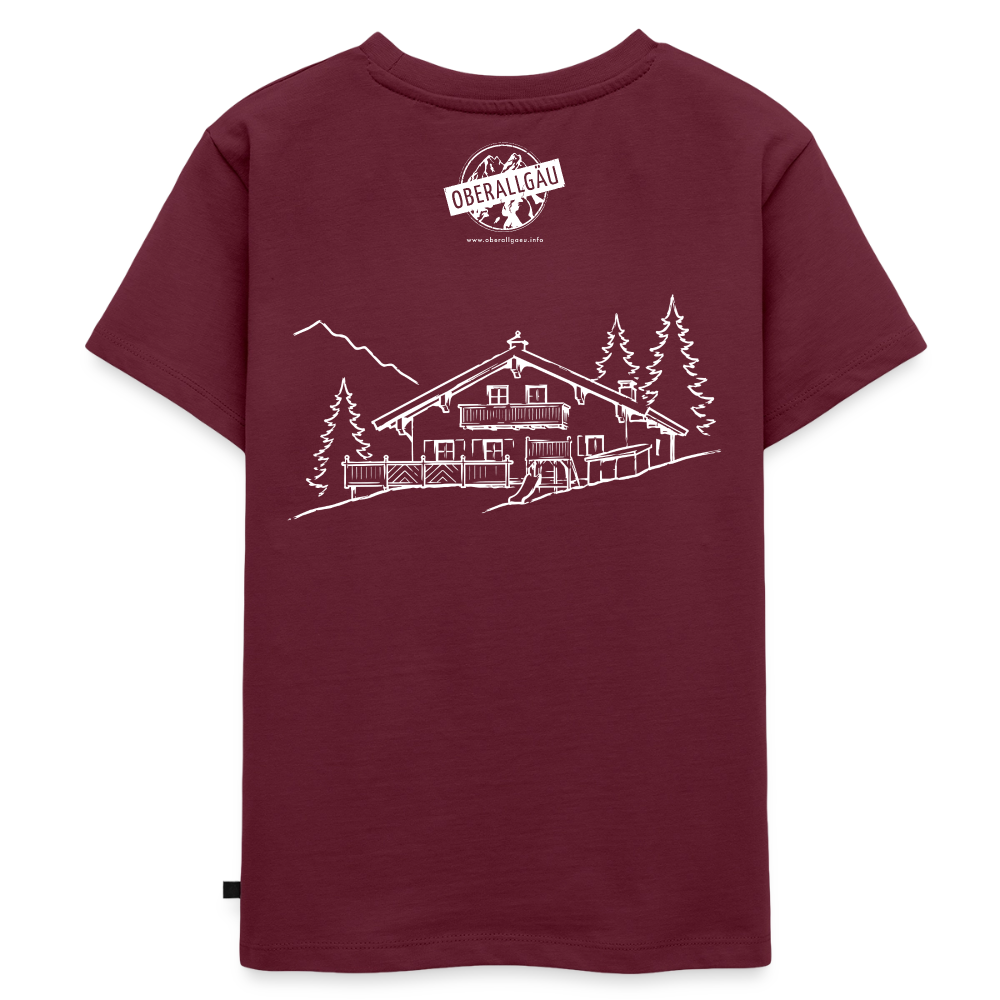 Kinder Premium T-Shirt | Untere Ochsenalpe - Burgunderrot