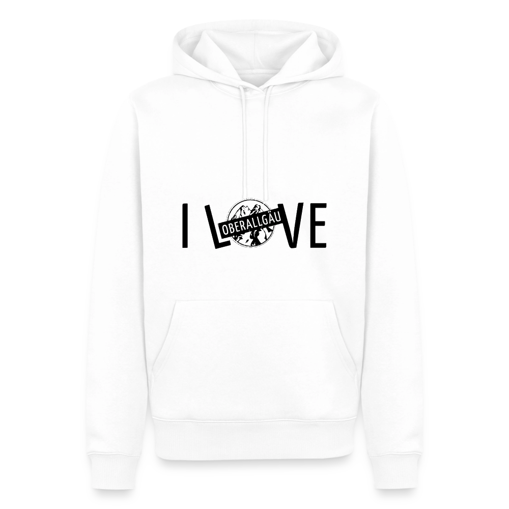 Männer Premium Hoodie | I LOVE - Weiß