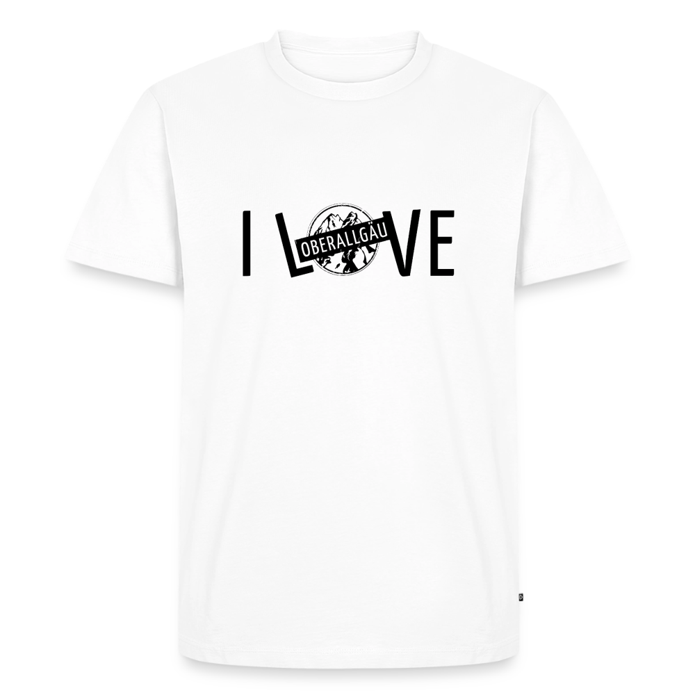 Männer Premium T-Shirt | I LOVE - Weiß